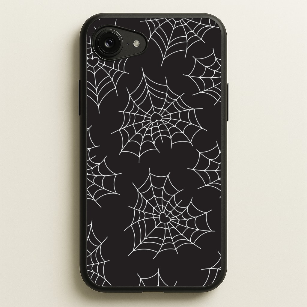 Spiderweb Hearts Pattern Phone Case
