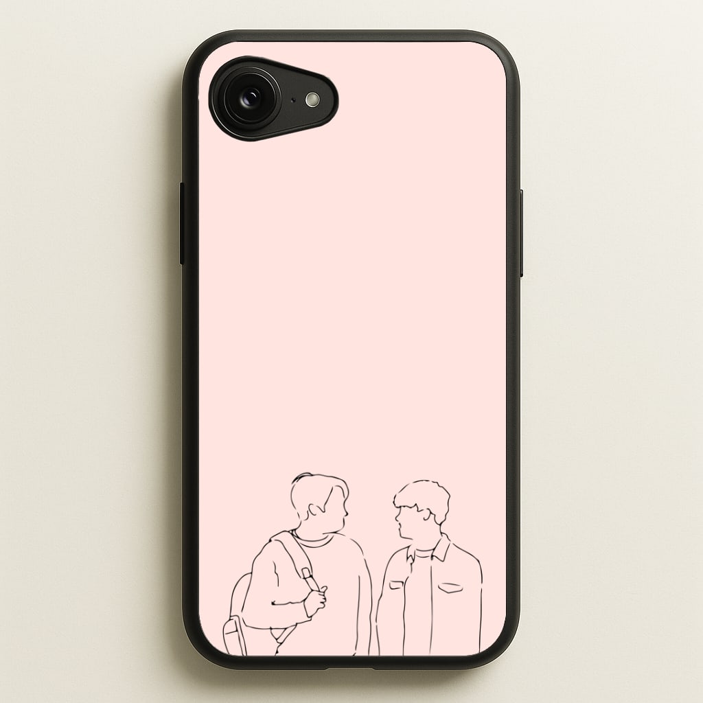 Outline - Heart TV Phone Case