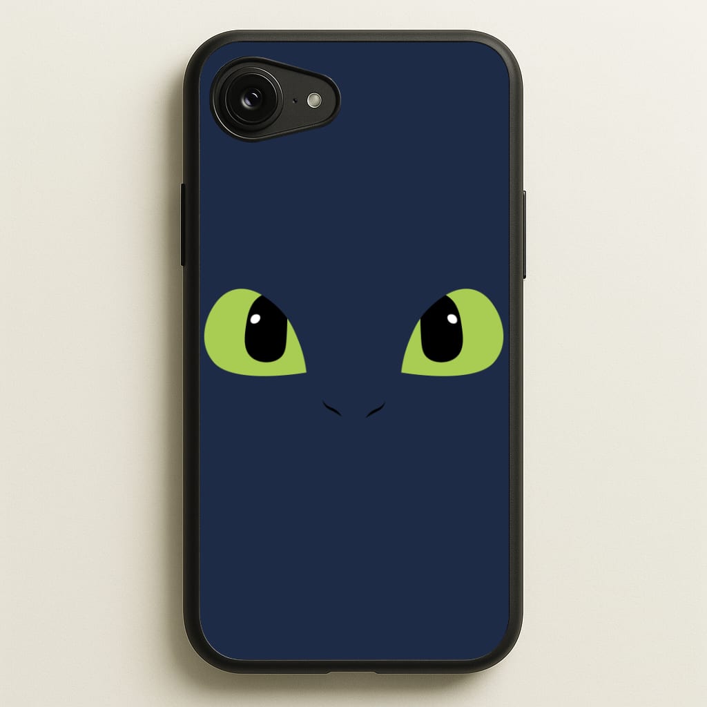 Black Fury Dragon Face Phone Case
