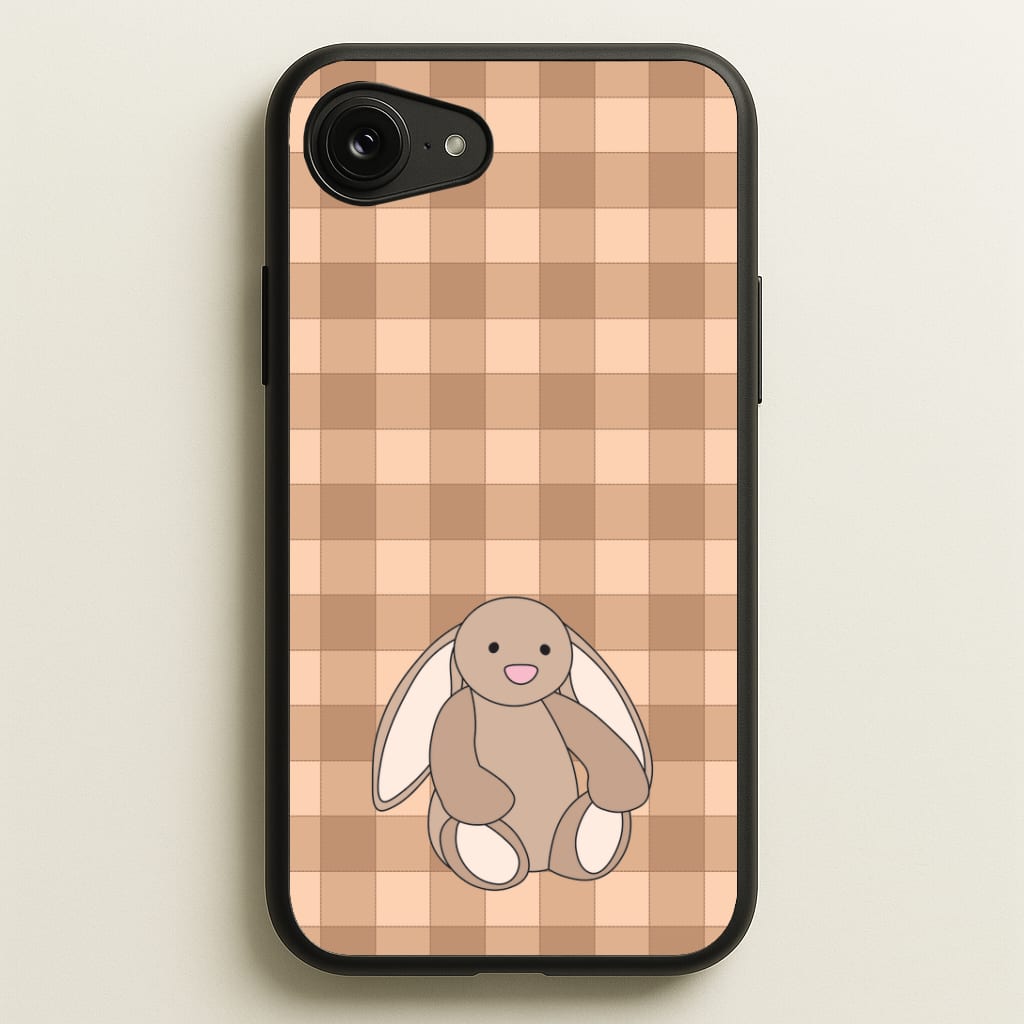 Bunny Checkered Pattern Phone Case