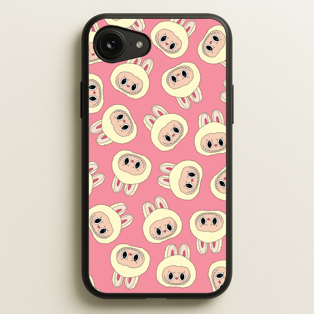 Cute Cream Monster Face Pattern Phone Case