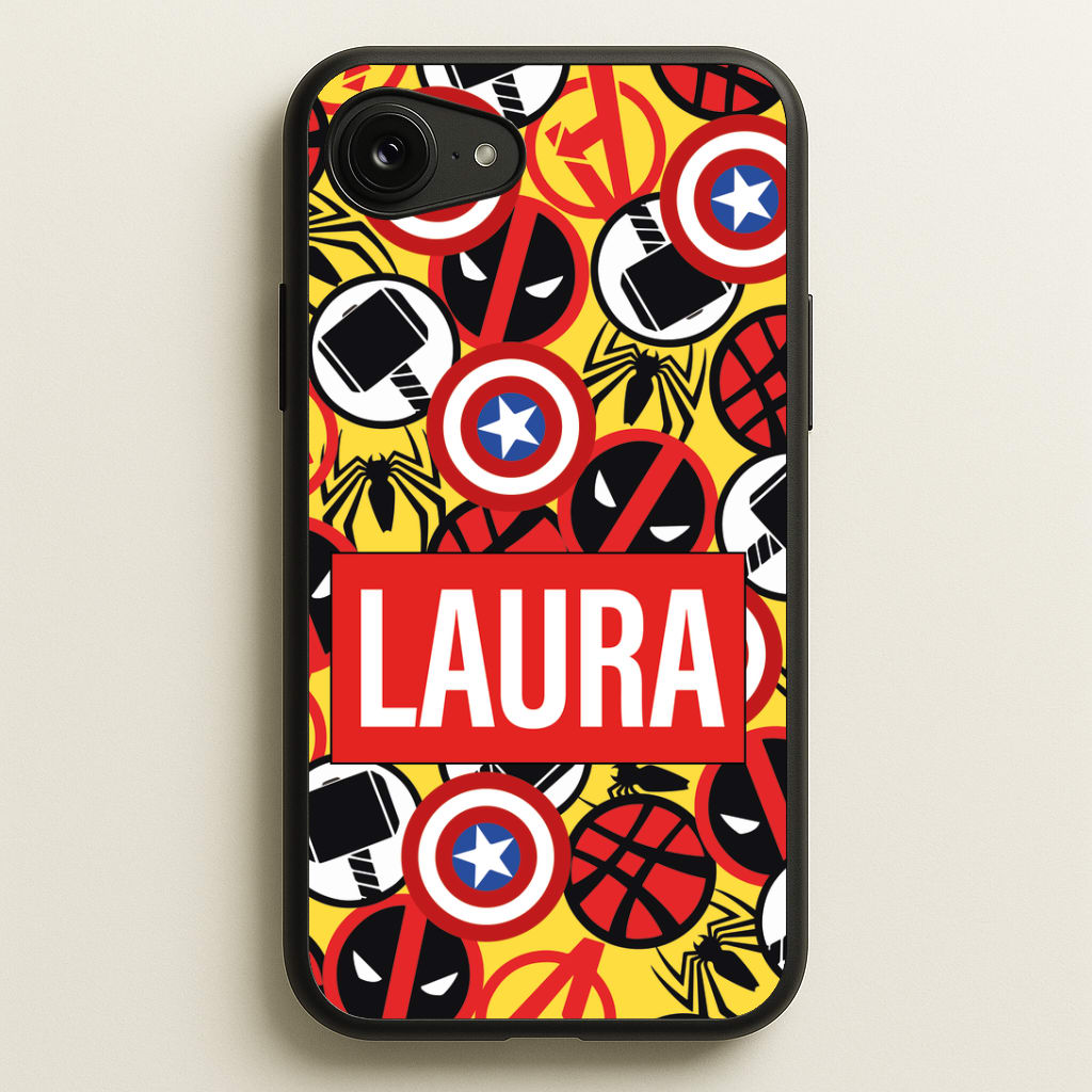 Collage - Personalised Superhero Comic Phone Case