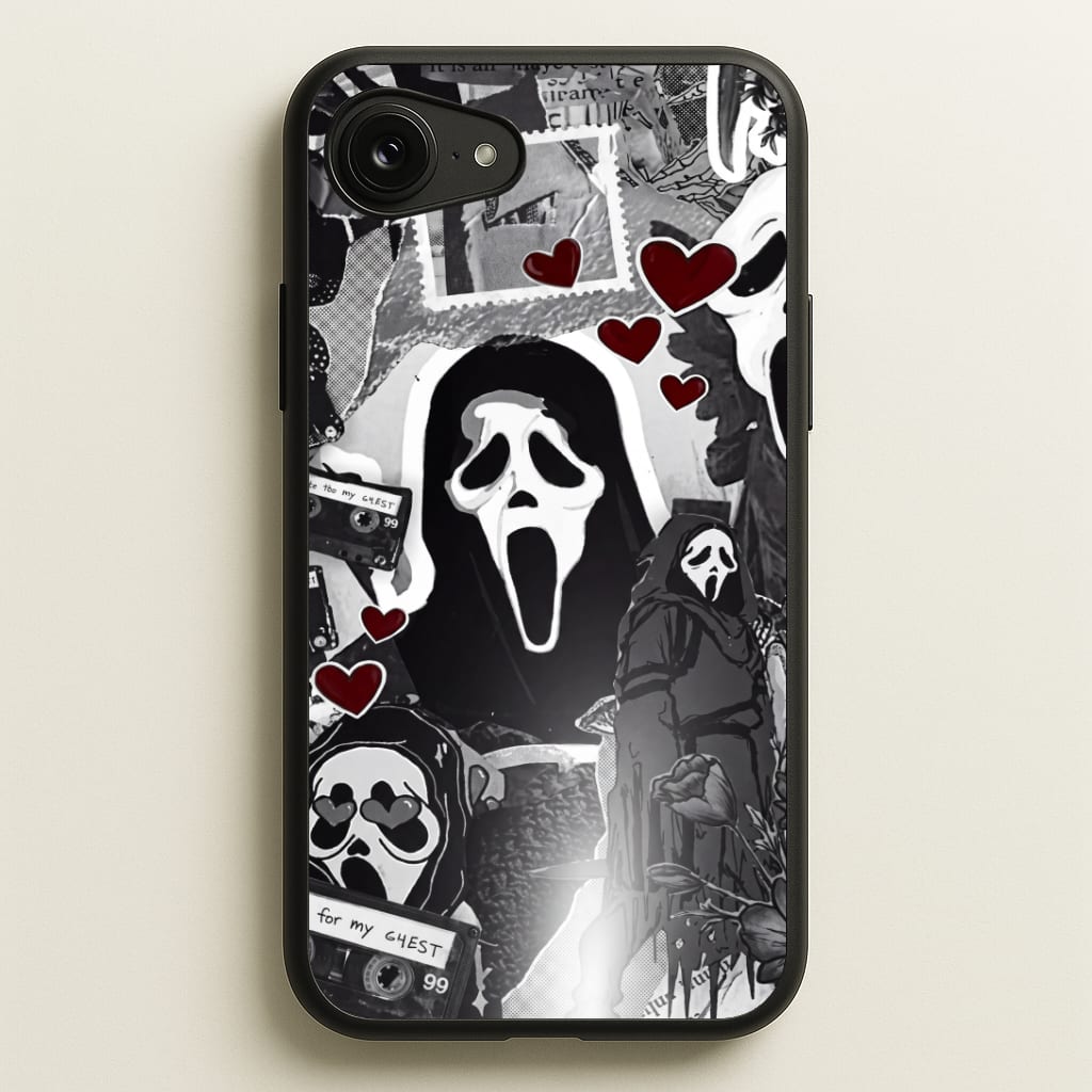 Monochrome Scream Collage Phone Case