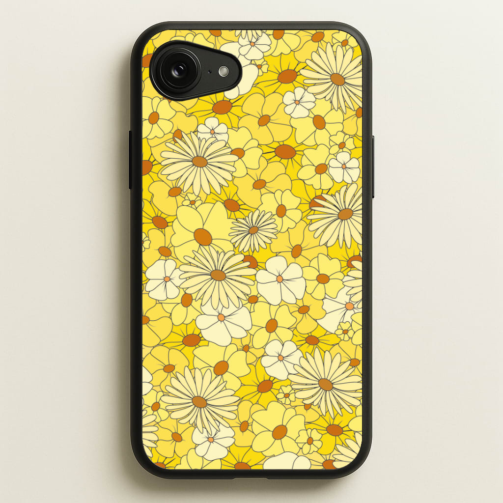 Yellow Flower Pattern - Mothers Day Phone Case