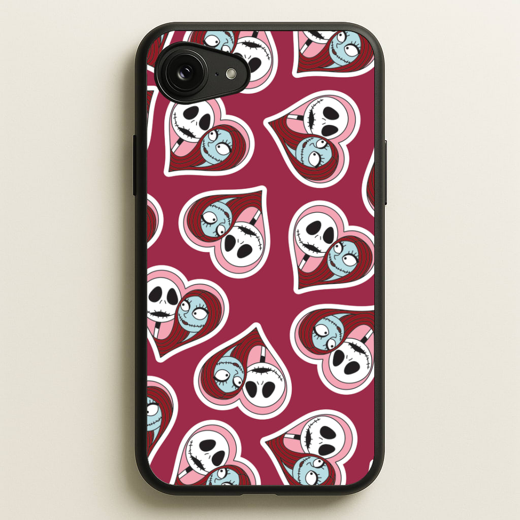 J And S Heart Pattern Phone Case