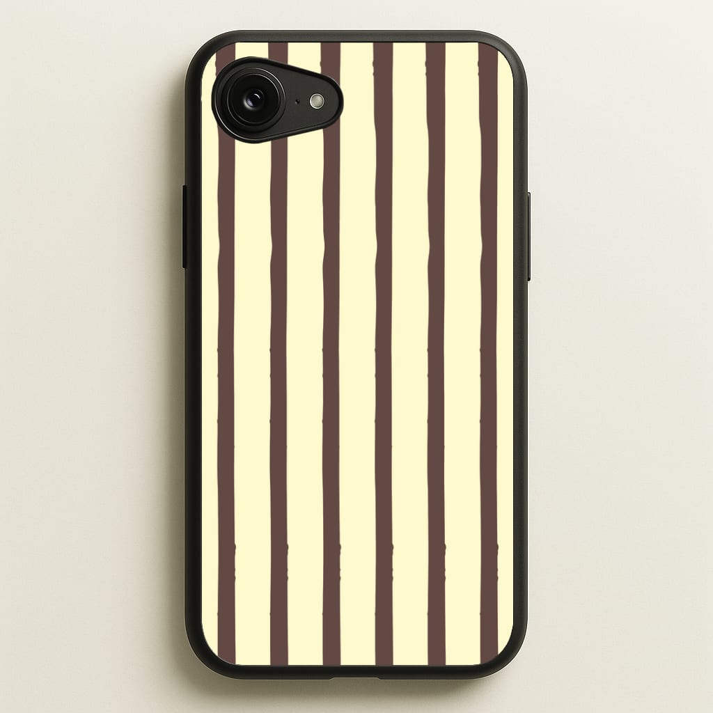 Vanilla & Chocolate Stripes Phone Case