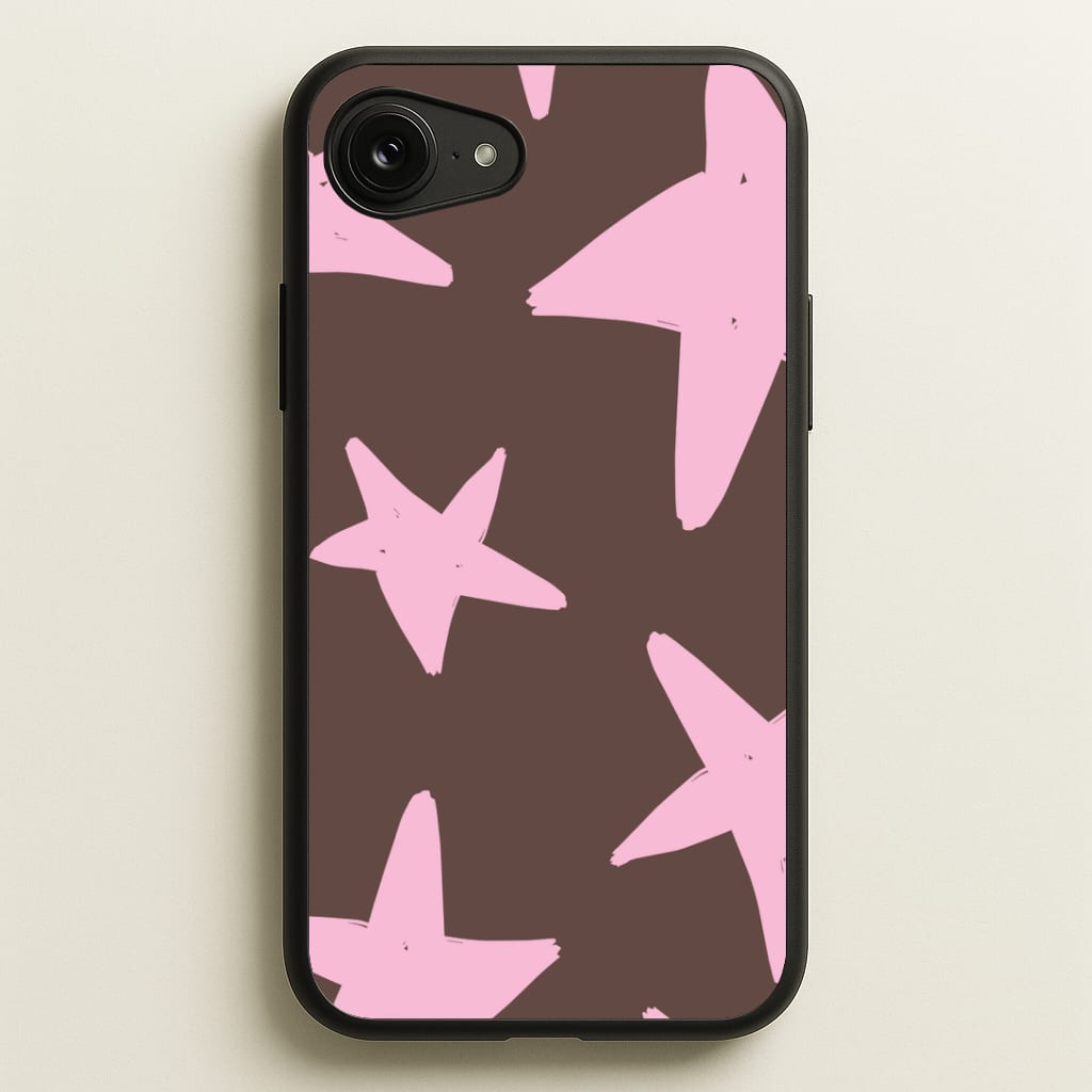 Chocolate & Strawberry Stars Phone Case