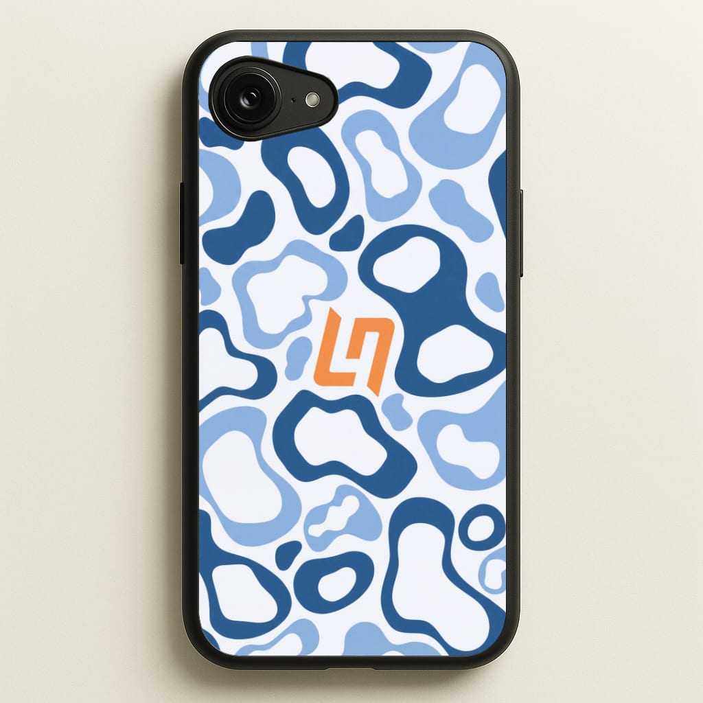 Norris Helmet Pattern - Blue Phone Case