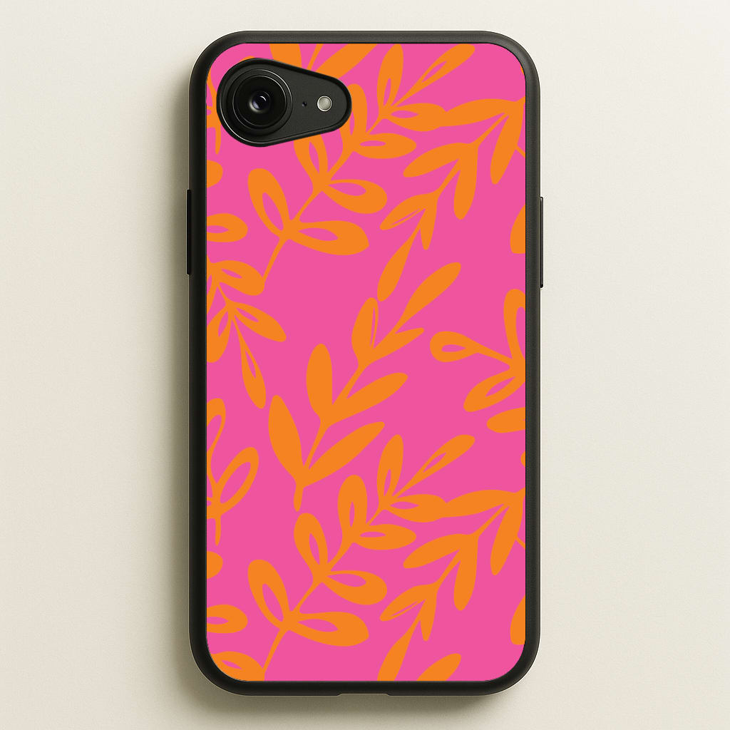 Pink & Orange Leaves - Foliage Phone Case