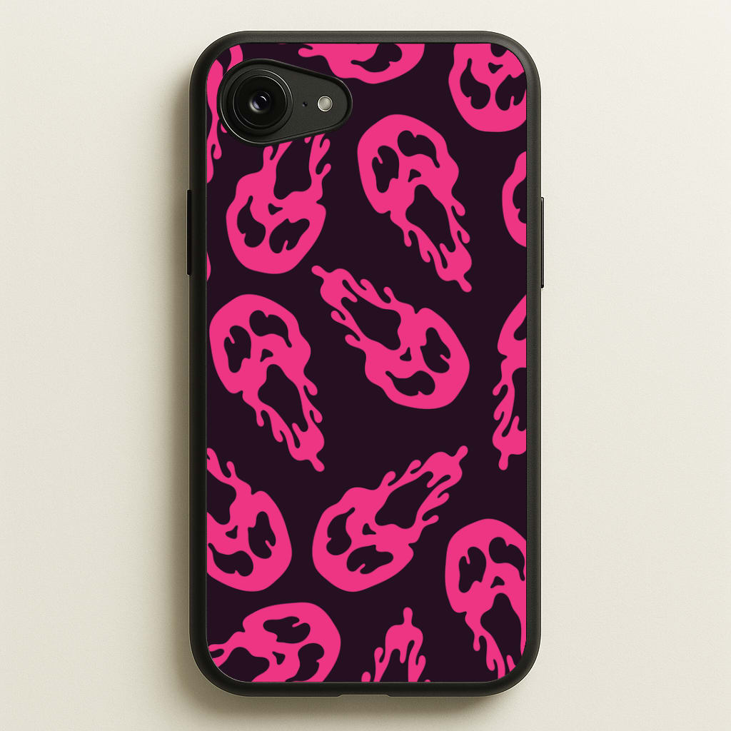 Trippy Ghost Face Pattern Phone Case
