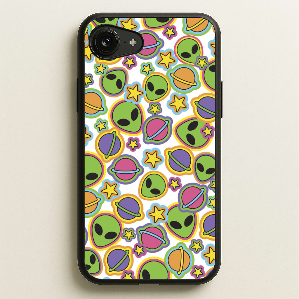 Colourful Aliens And Stars Phone Case