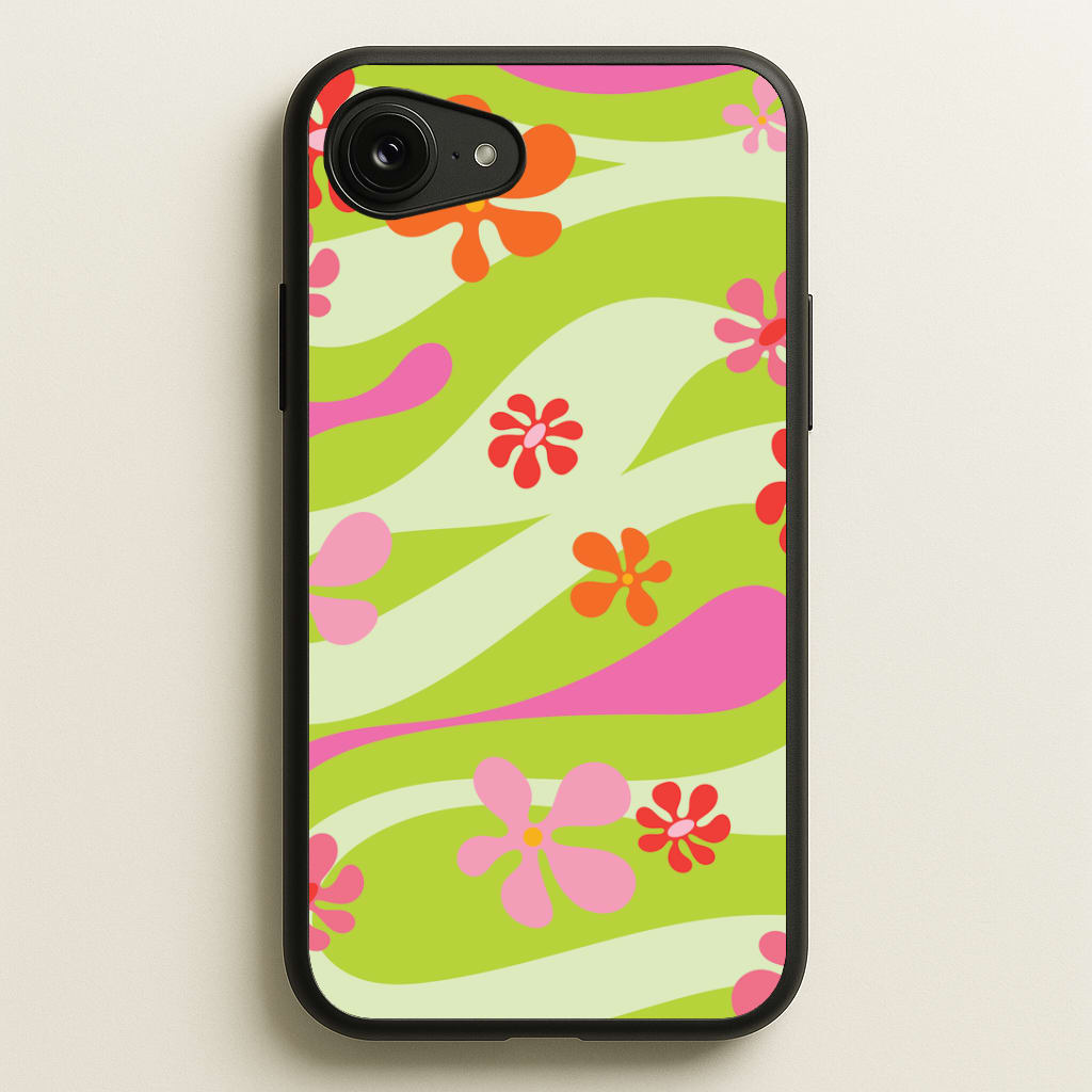 Retro Flowers Pattern Phone Case