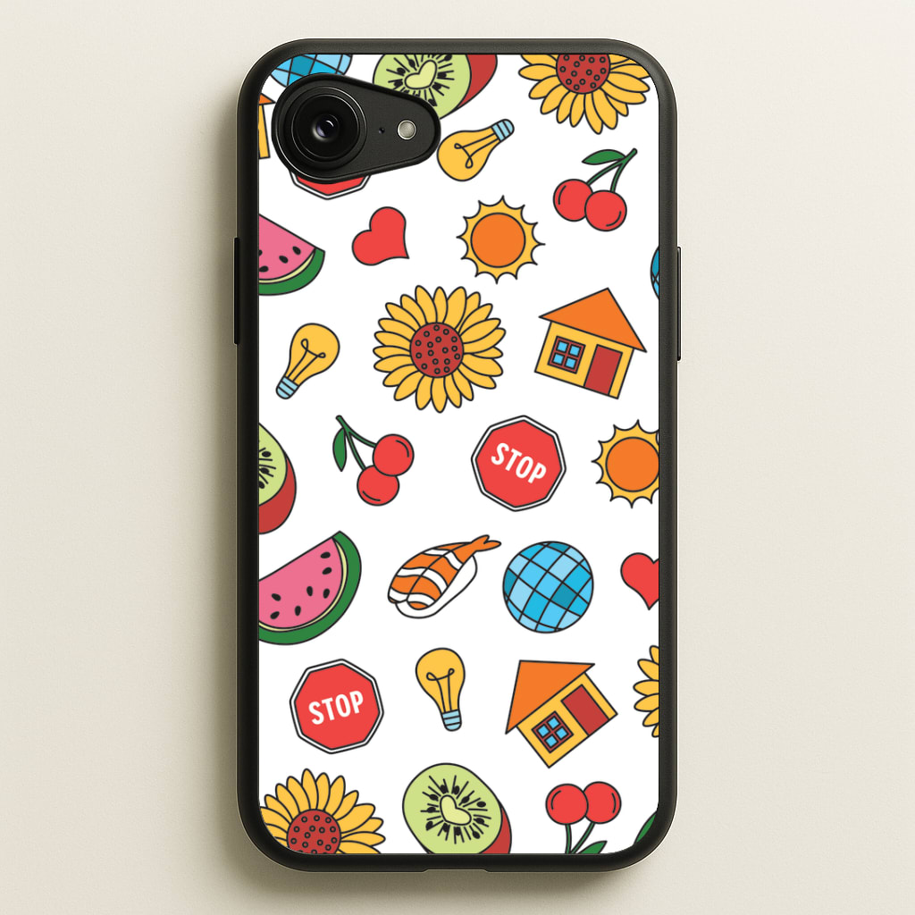 Harry Stickers Pattern Phone Case