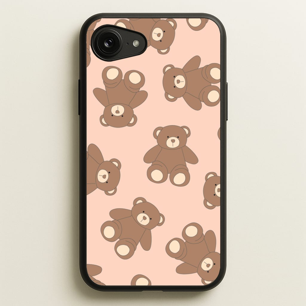 Cartoon Brown Bear Pattern Phone Case
