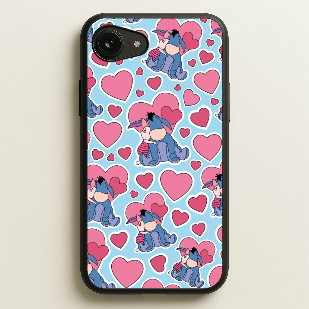 Donkey and Pig Pattern Valentine's Phone Case