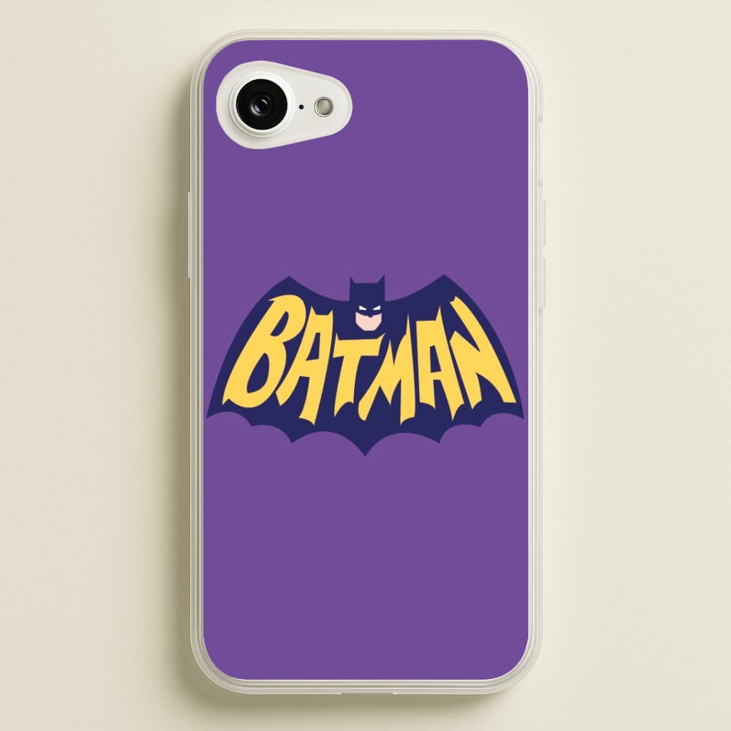 Bat Superhero Purple Logo Phone Case