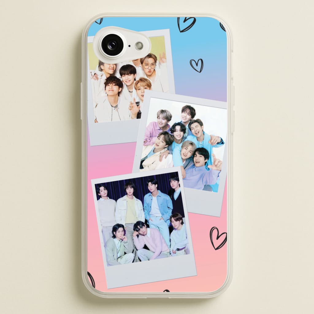 K-Pop Band Polaroid Collage Phone Case