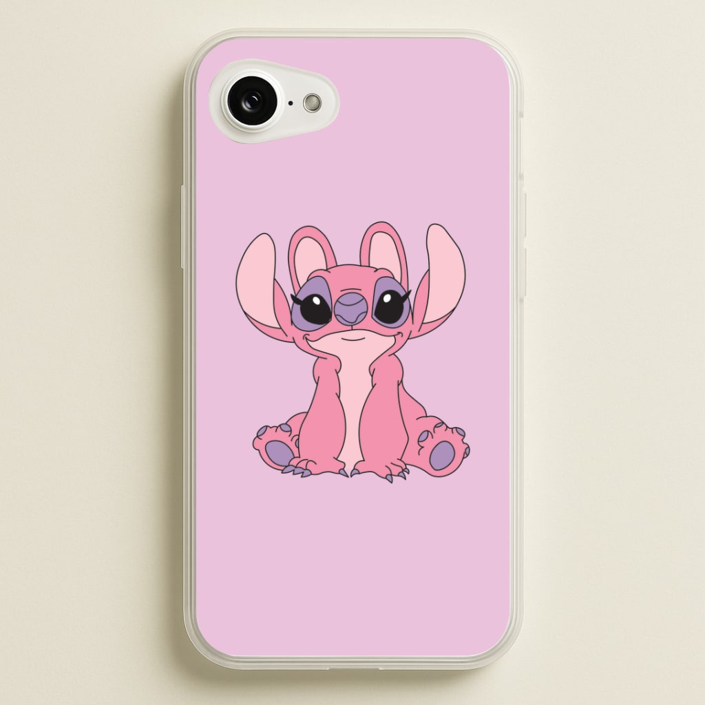 Sitting Down - Pink Alien Phone Case
