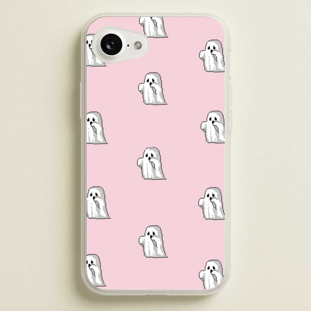 Pastel Pixel Ghost Halloween Phone Case