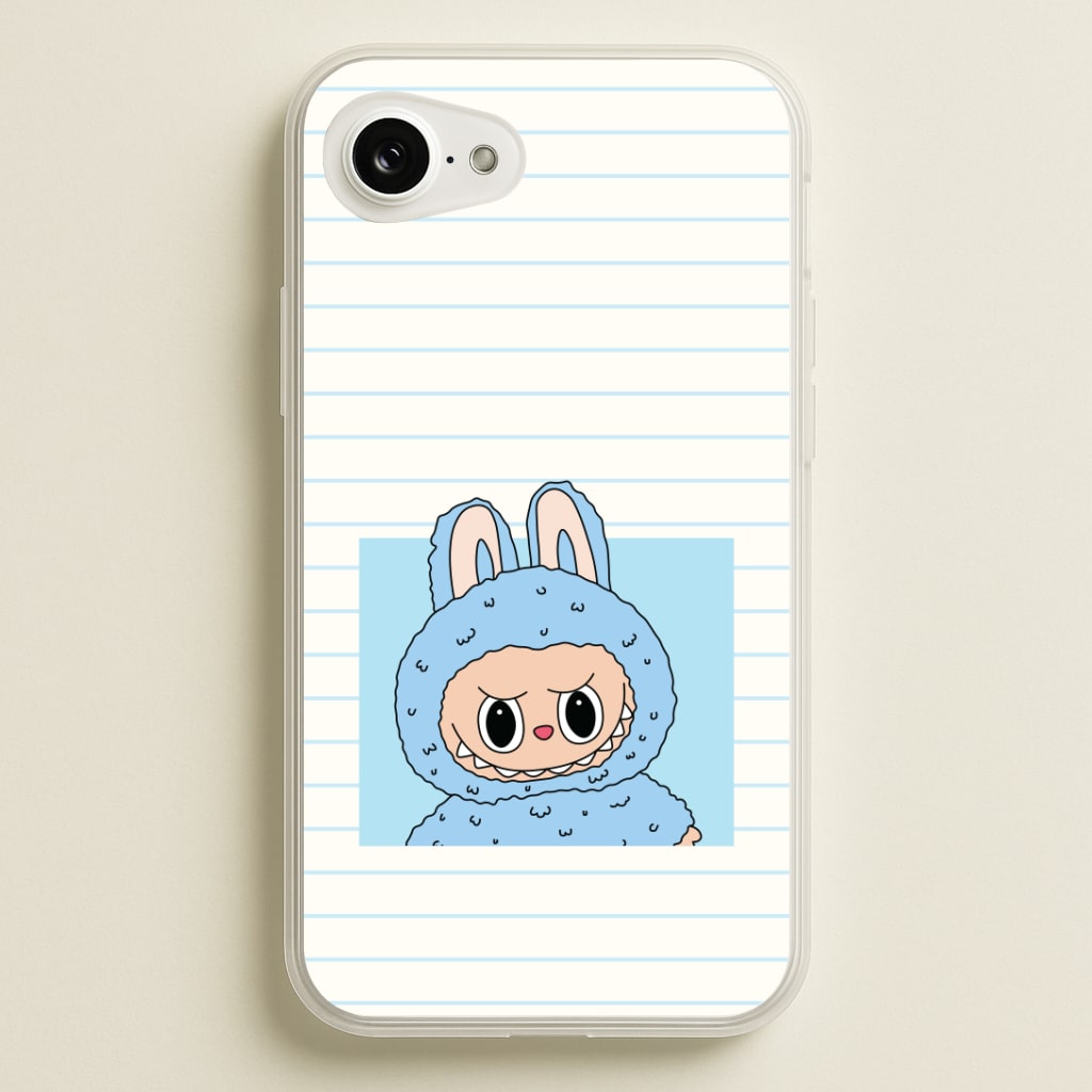 Cute Blue Notebook Monster Phone Case
