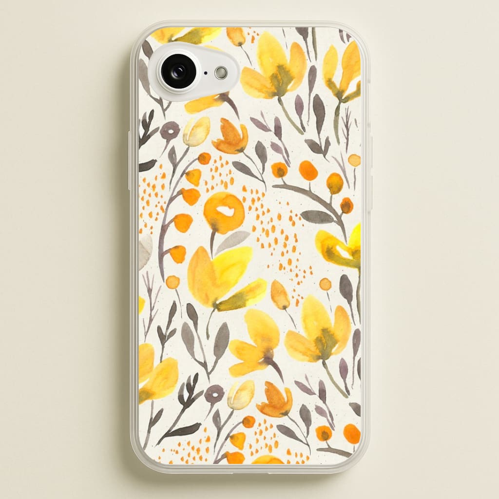 Yellow Field Floral Phone Case