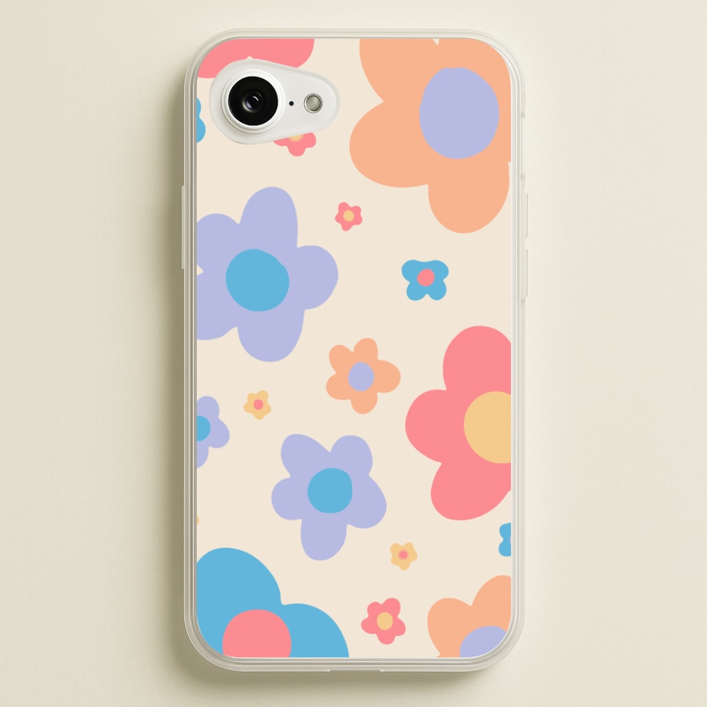 Playful Flower Pattern Phone Case