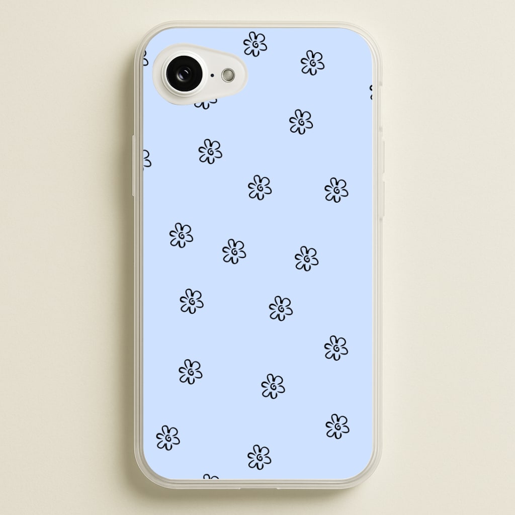 Detail Flower Pattern - Blue Phone Case