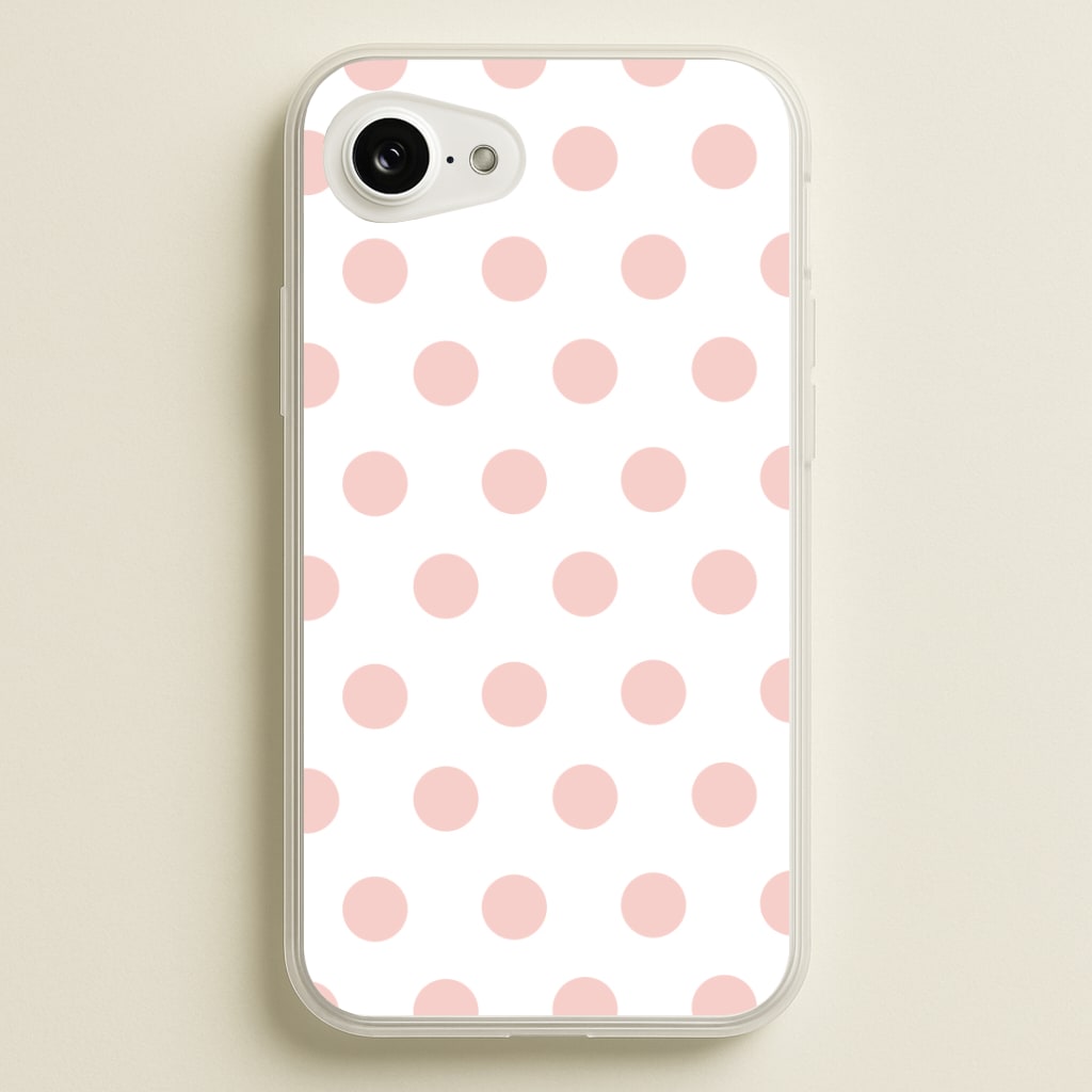 Pink Polka Dot Personalised Phone Case