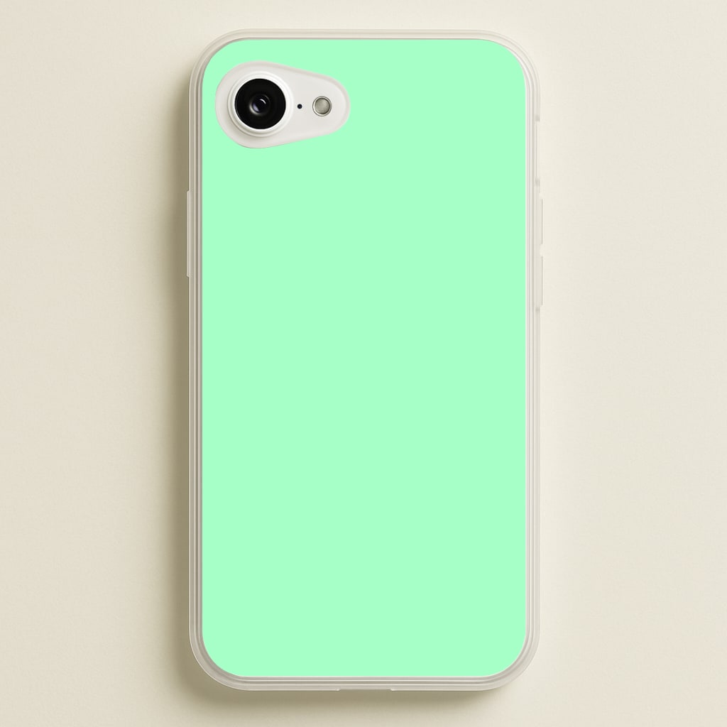 Back To Casics - Pretty Pastels - Plain Green Phone Case