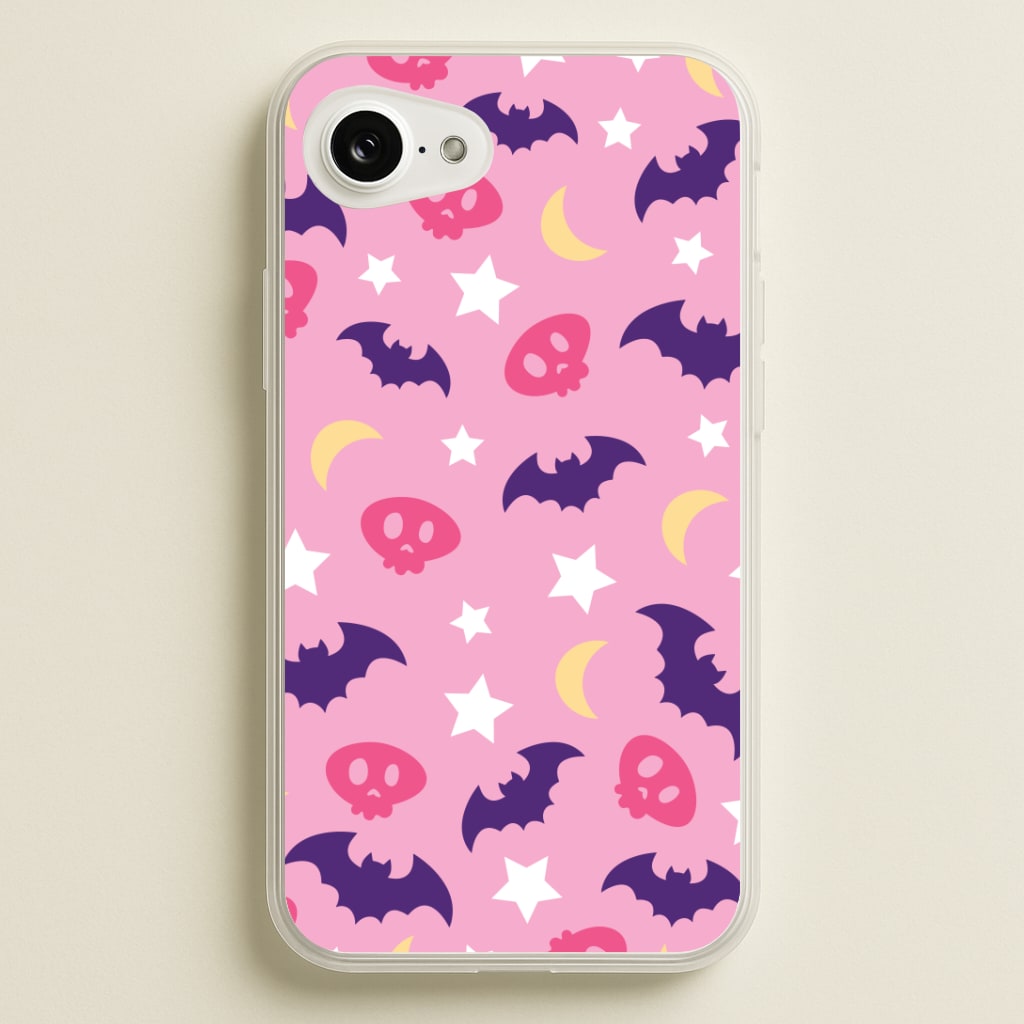 Skull, Bats And Stars Pattern Phone Case