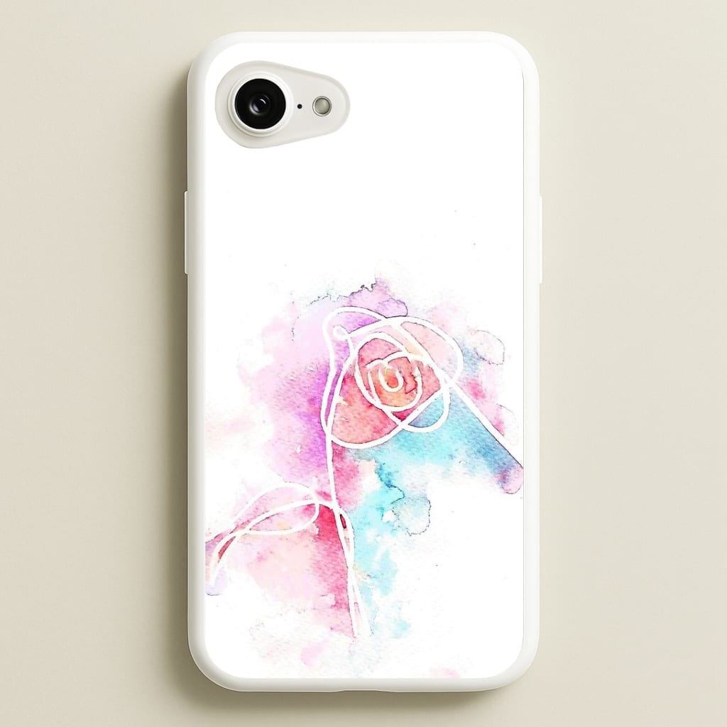 K-Pop Band Love Yourself Watercolour Painting Phone Case