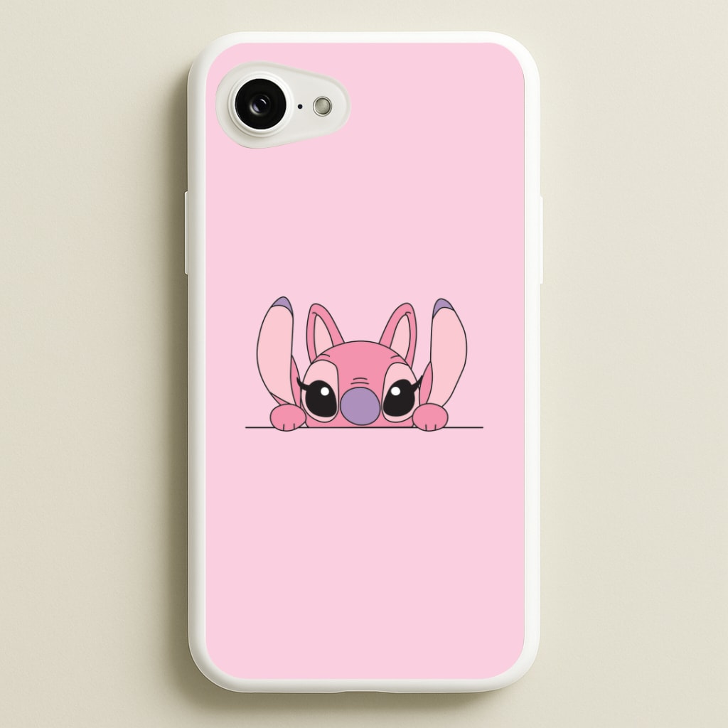 Angel Leaning - Pink Alien Phone Case