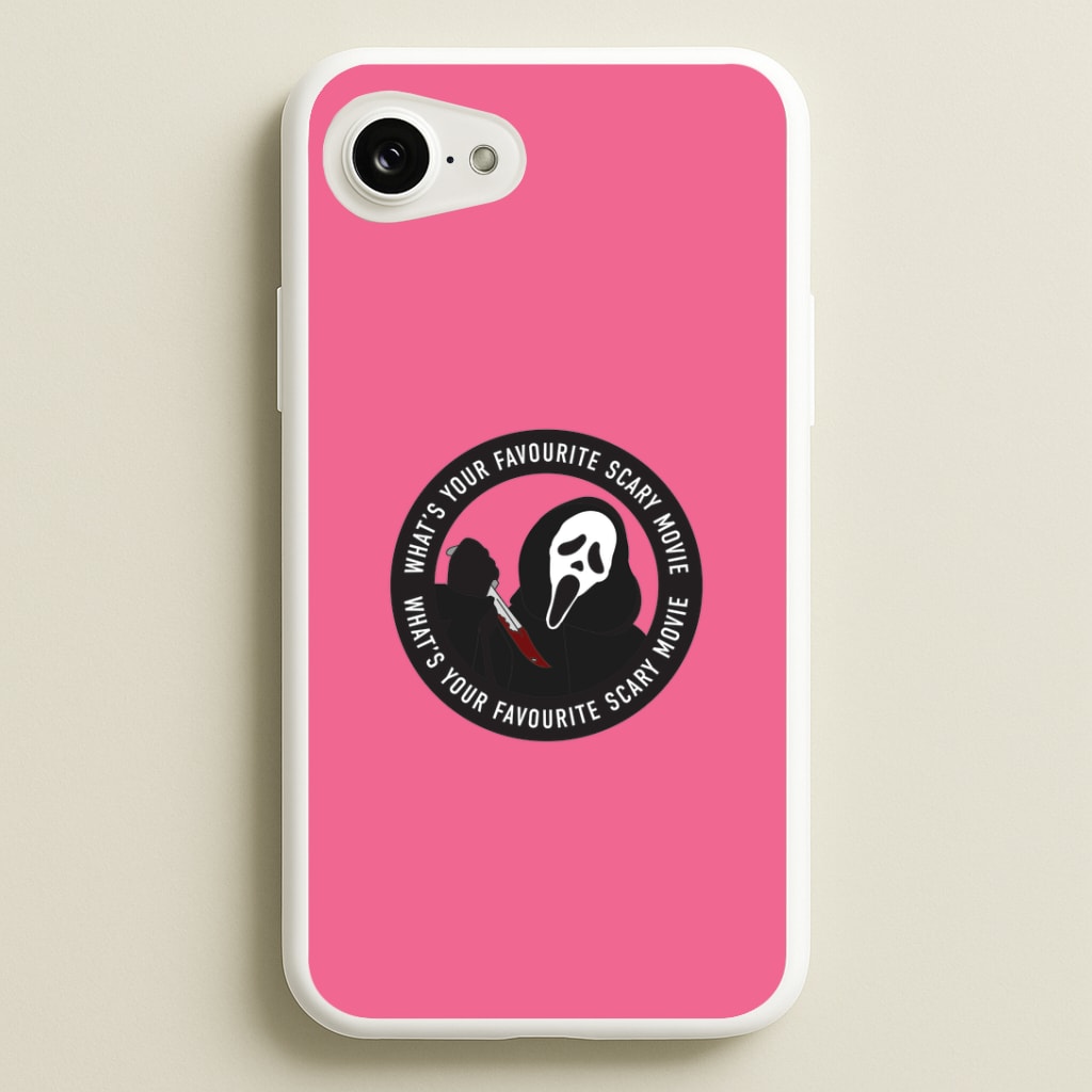 What's Your Favourite Scary Movie Badge Phone Case