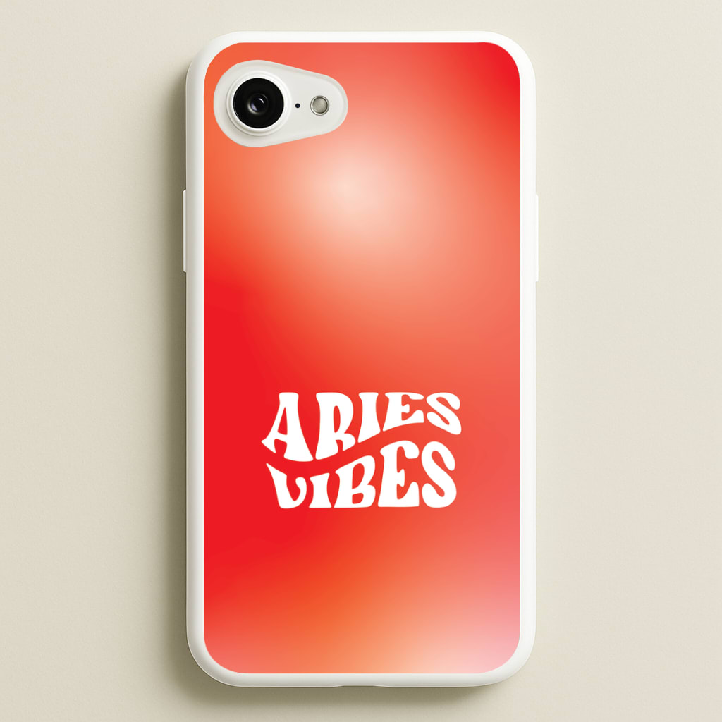 Aries Vibes Gradient Zodiac Phone Case