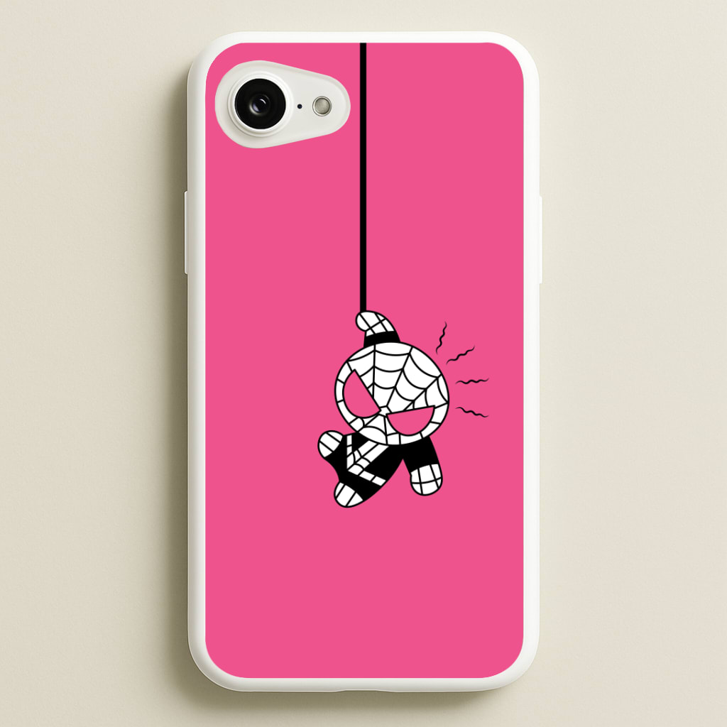 Pink Hanging Spider Hero Phone Case