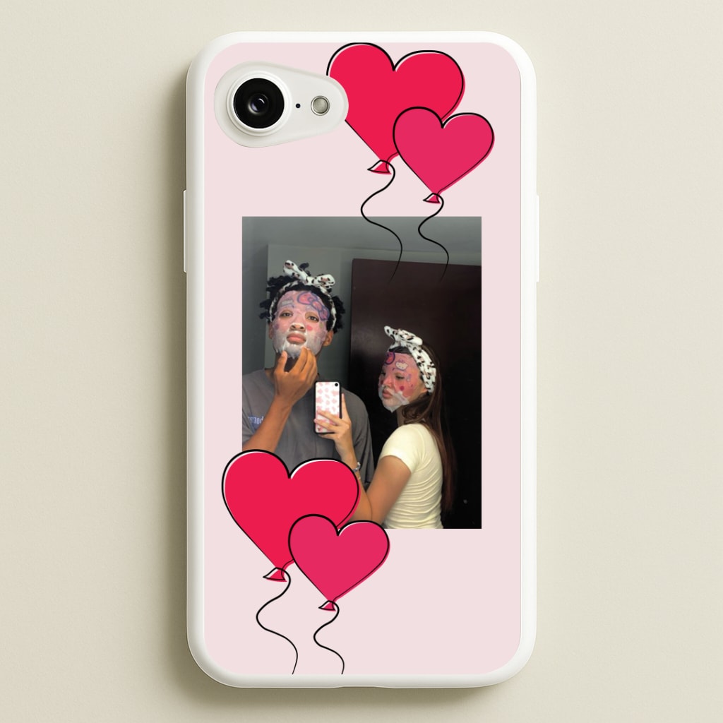 Heart Balloons - Personalised Couples Phone Case
