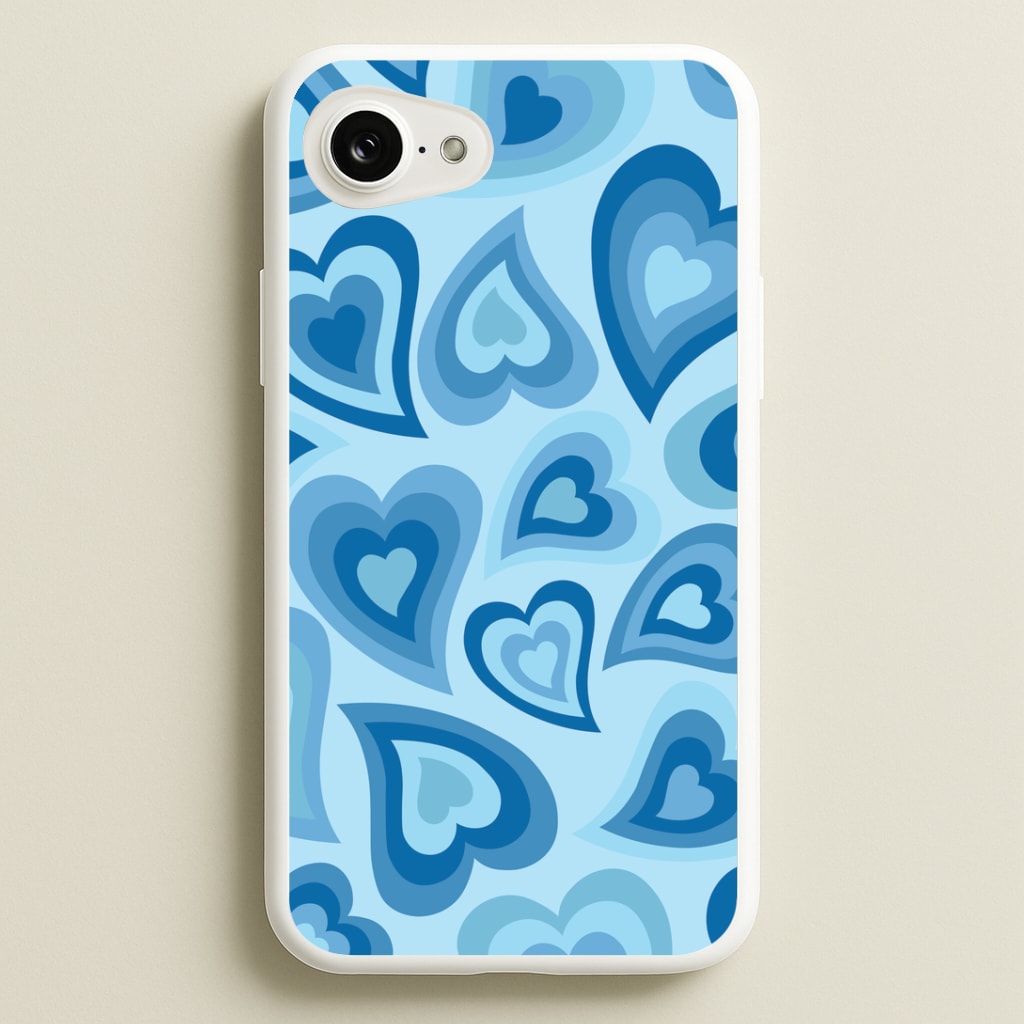 Blue Hearts - Trippy Patterns Phone Case