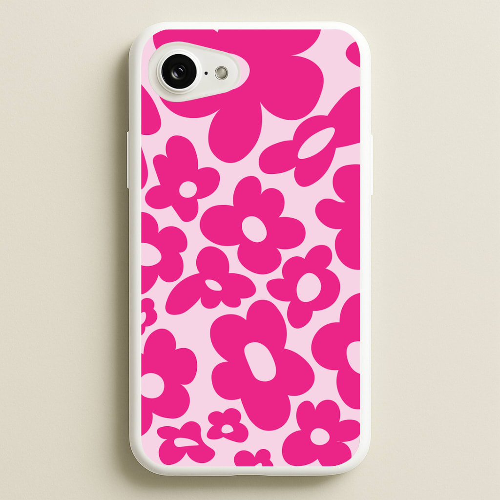 Pink Flowers - Trippy Patterns Phone Case