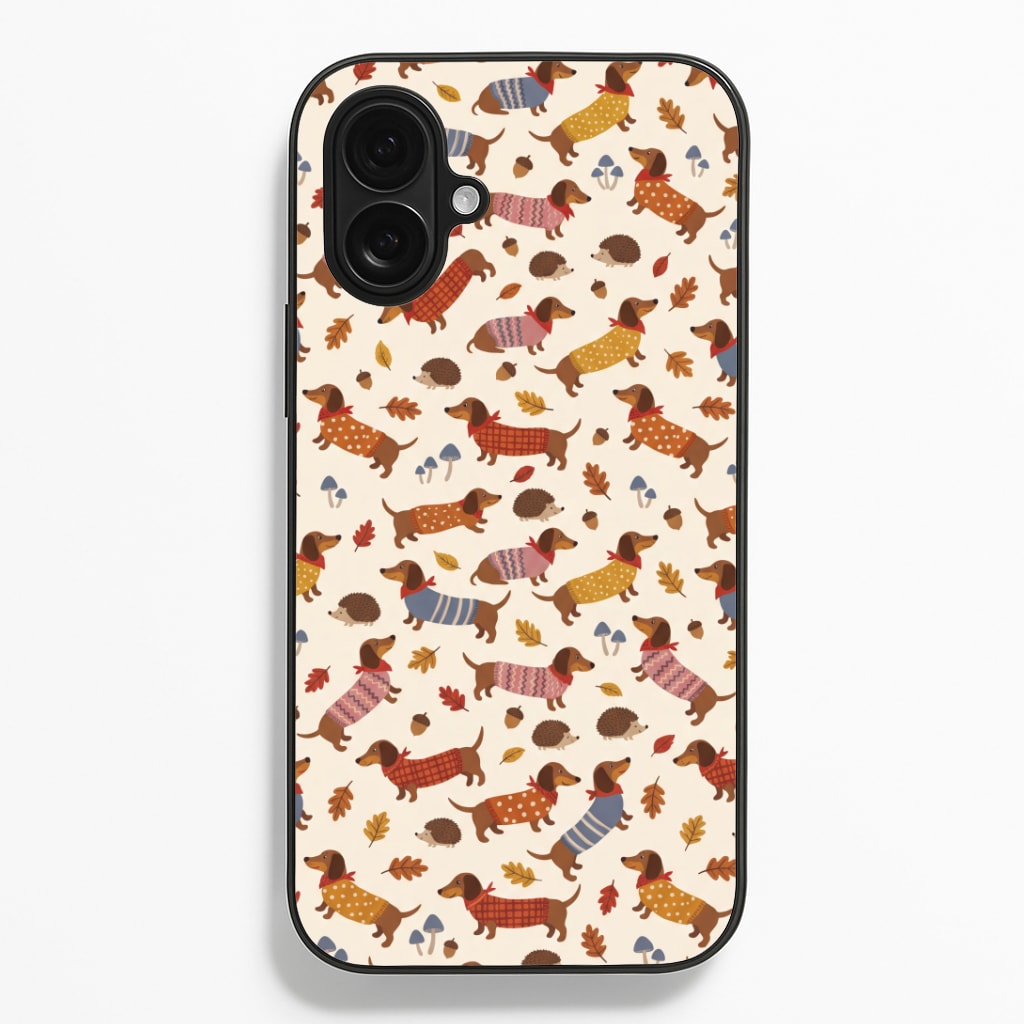 Autumn Sweater Dachshunds Phone Case
