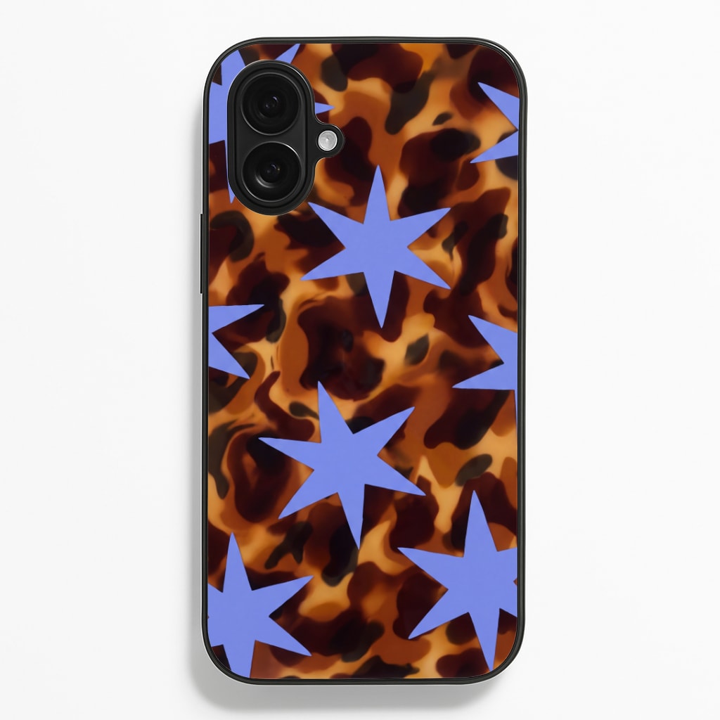 Tortoiseshell Star Scatter - Periwinkle Phone Case