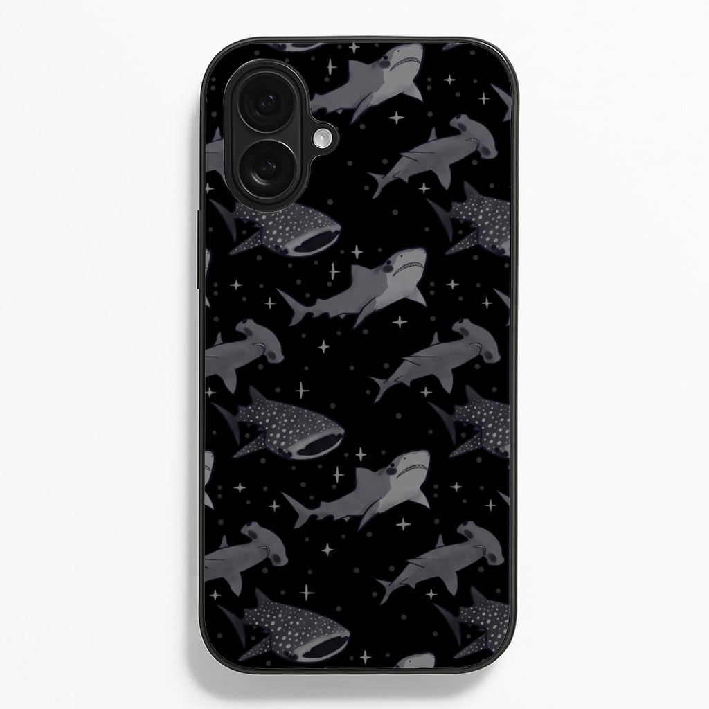 Black Shark Pattern Phone Case