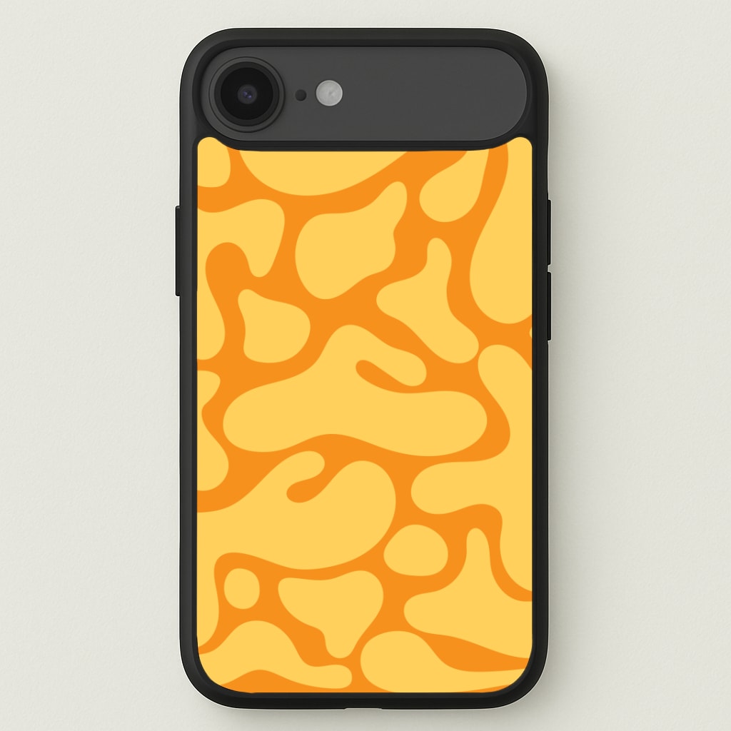 Yellow Blobs Abstract Pattern Phone Case