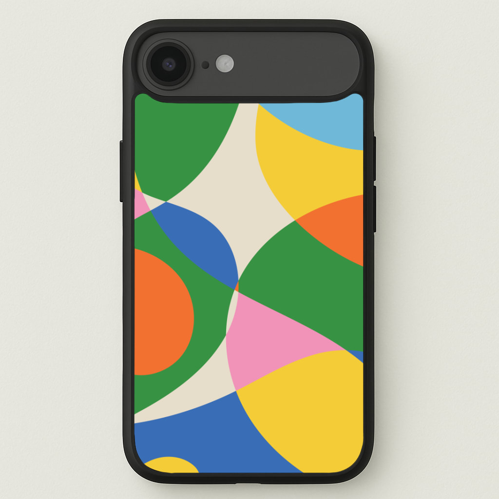 Colourful Abstract Shapes Pattern Phone Case