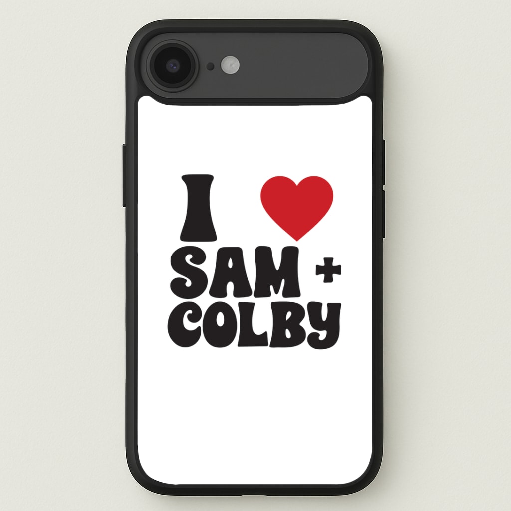 I Love S & C Phone Case