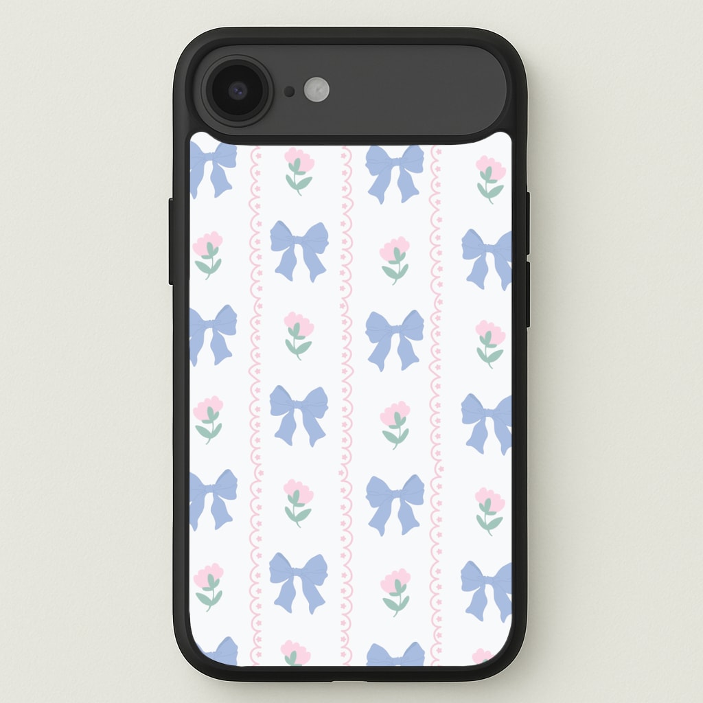 Pink Bows Pattern - Clean Girl Aesthetic Phone Case
