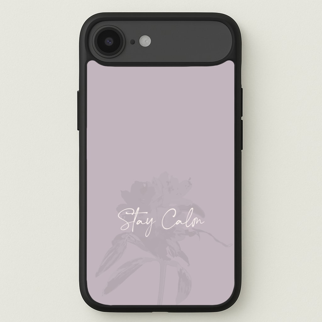 Mauve Stay Calm Phone Case