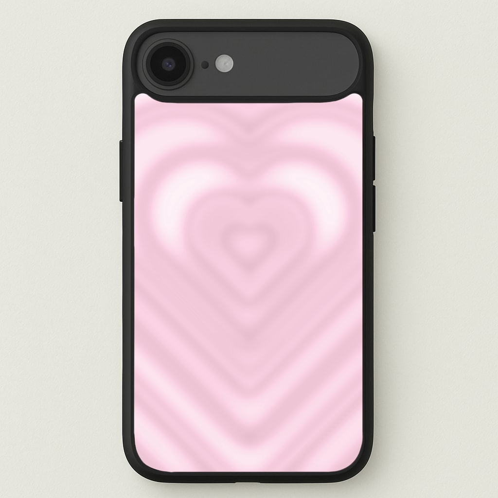 Drippy Love Heart Pink Phone Case