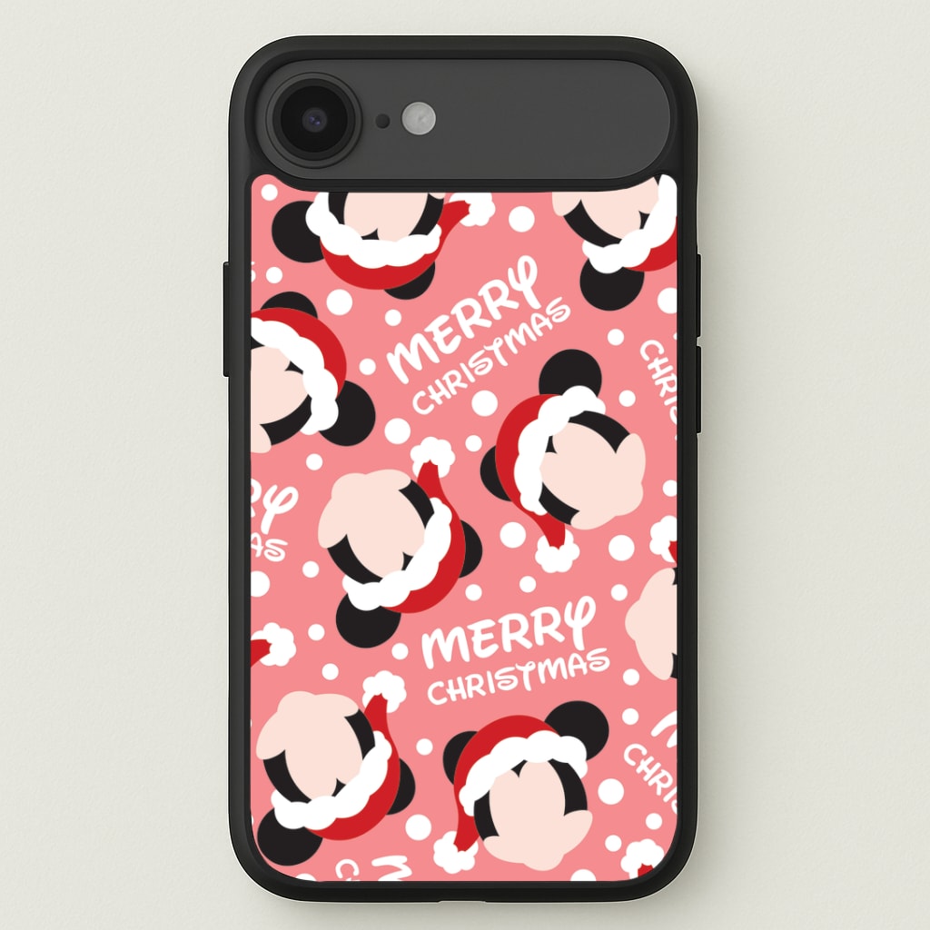 Merry Christmas Cartoon Mouse Pattern Phone Case