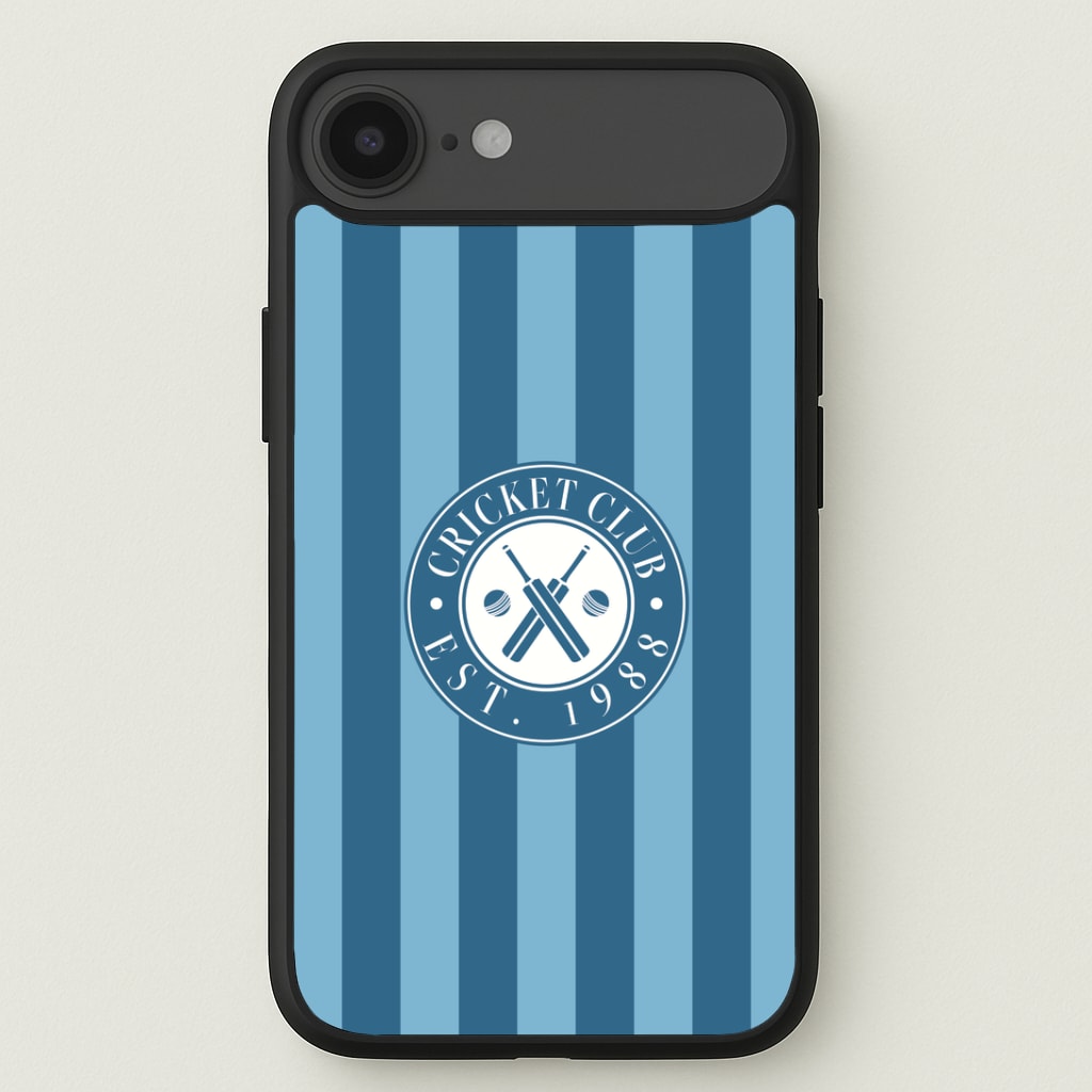 Stripey Cricket Badge Phone Case