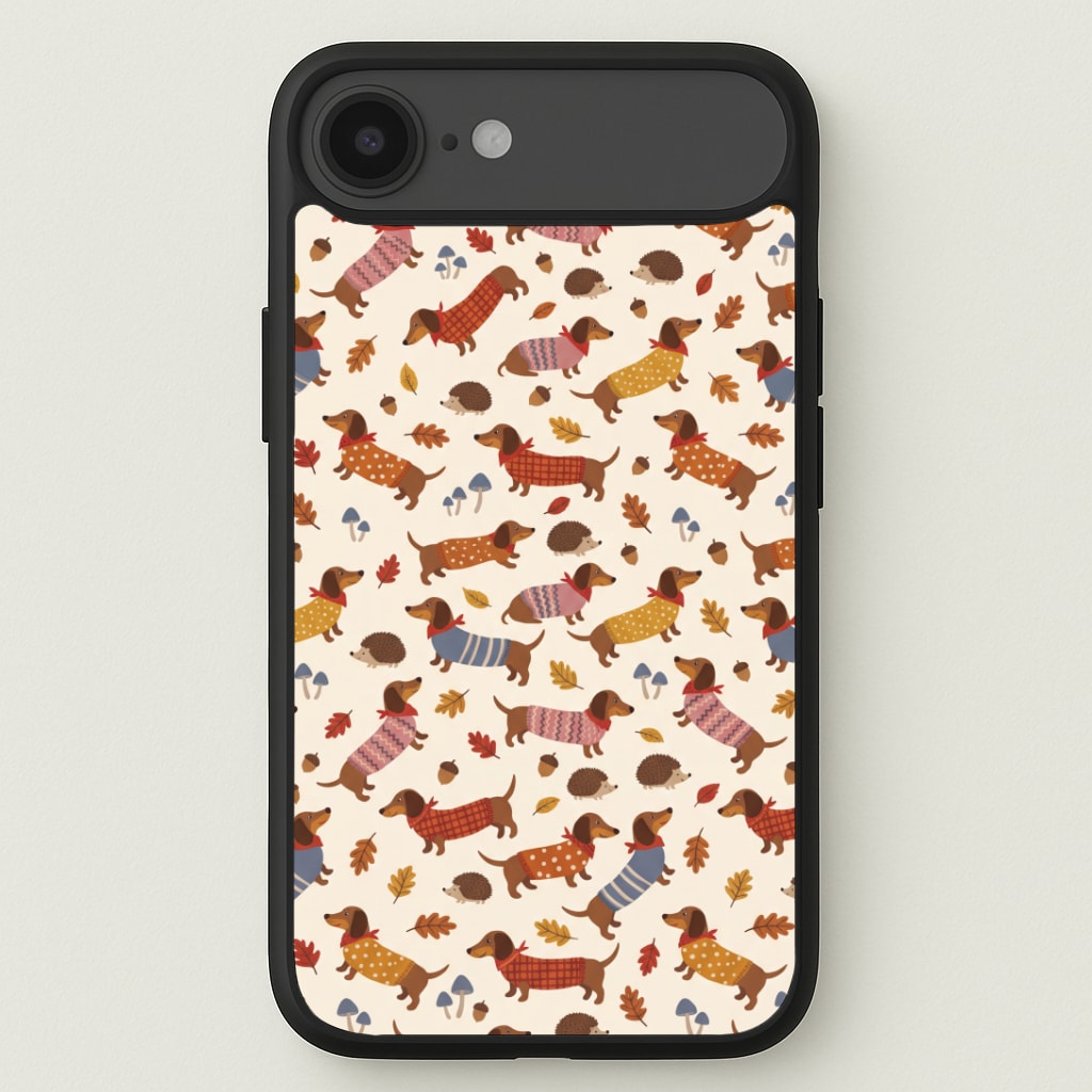 Autumn Sweater Dachshunds Phone Case
